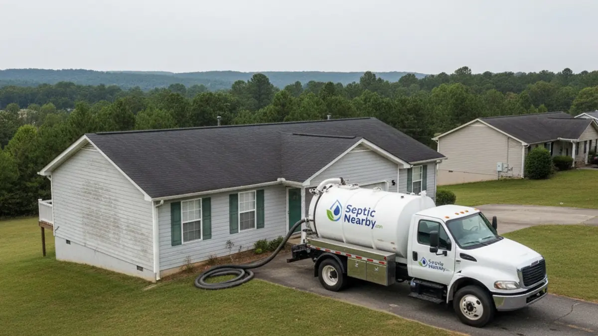 Illustrative photo of septic service in a residential area of Allenhurst, GA