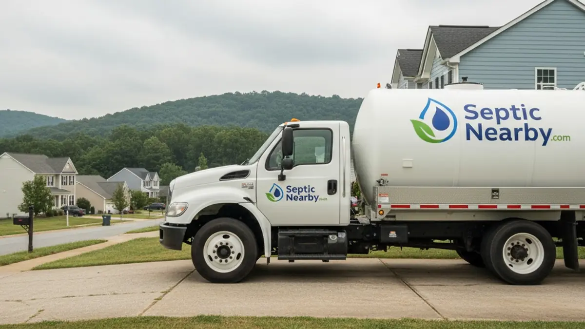 Illustrative photo of septic service in a residential area of Alto, GA