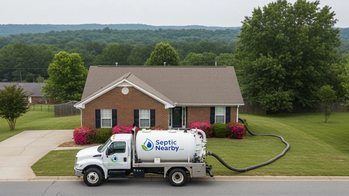 Illustrative photo of septic service in a residential area of Appling, GA