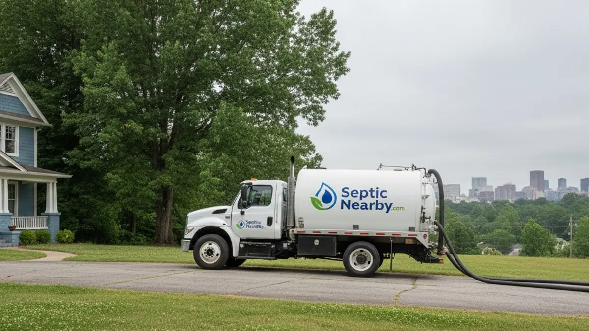 Illustrative photo of septic service in a residential area of Avondale Estates, GA
