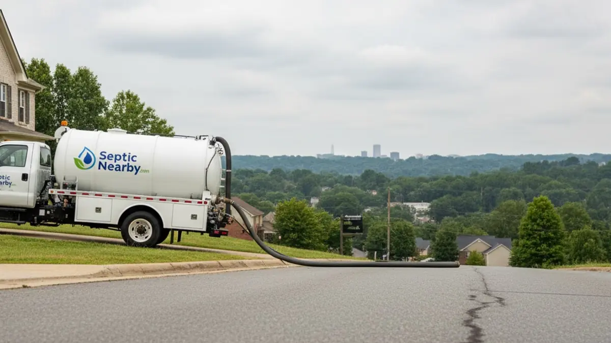 Illustrative photo of septic service in a residential area of Bishop, GA