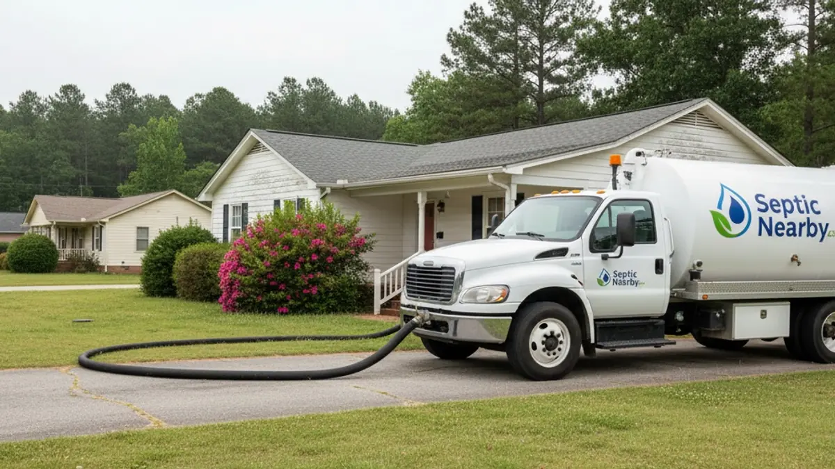 Illustrative photo of septic service in a residential area of Blythe, GA