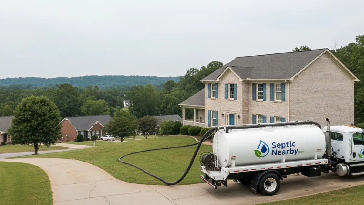 Illustrative photo of septic service in a residential area of Bowdon Junction, GA