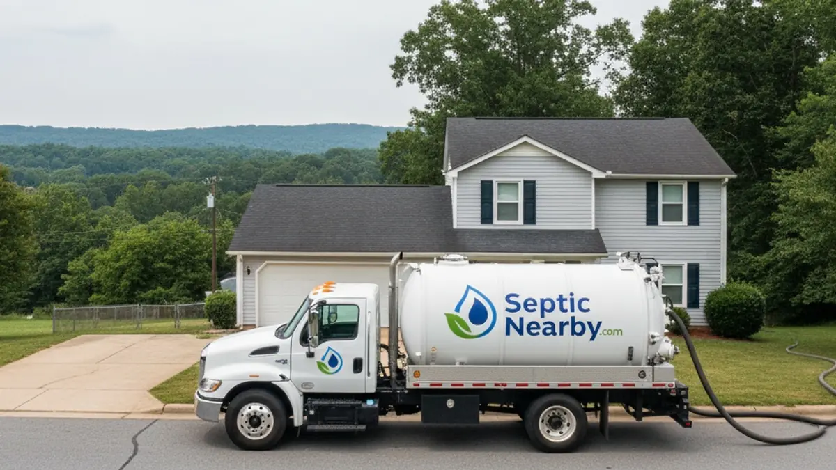 Illustrative photo of septic service in a residential area of Bremen, GA