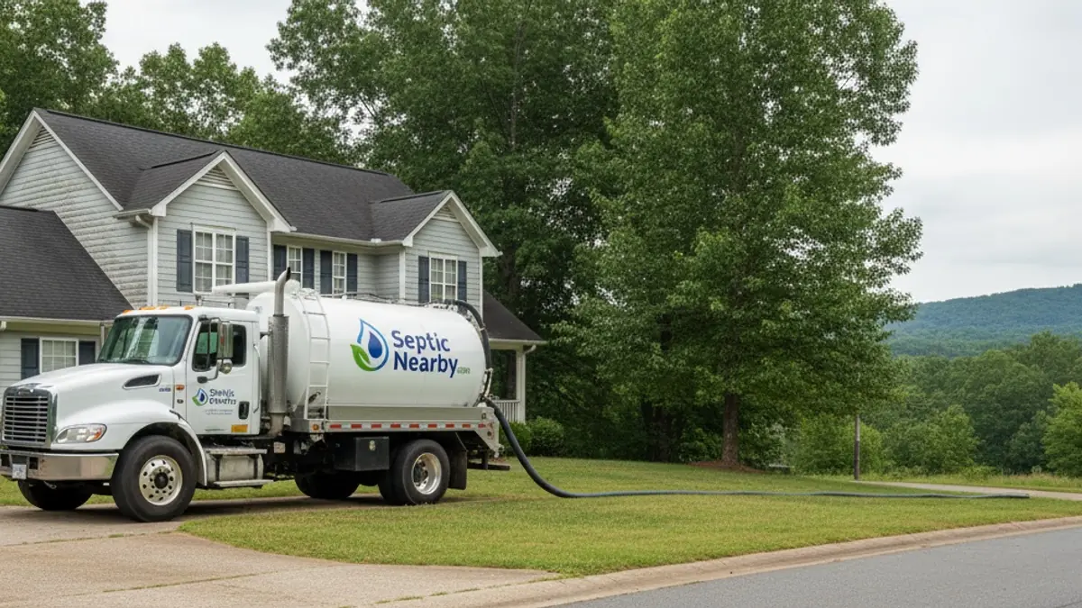 Illustrative photo of septic service in a residential area of Buchanan, GA