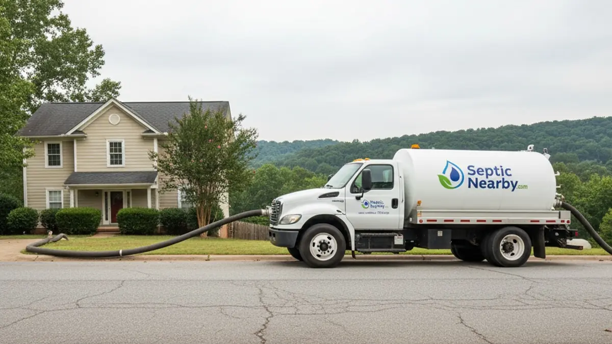 Illustrative photo of septic service in a residential area of Cataula, GA