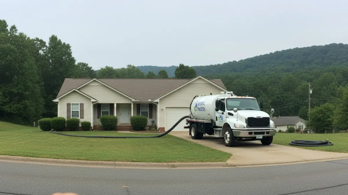 Illustrative photo of septic service in a residential area of Cecil, GA