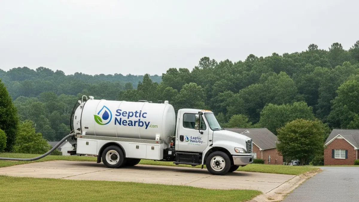 Illustrative photo of septic service in a residential area of Cedartown, GA