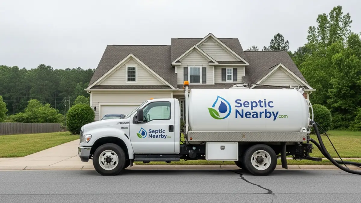 Illustrative photo of septic service in a residential area of Eden, GA