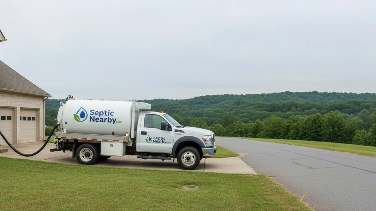 Illustrative photo of septic service in a residential area of Elko, GA