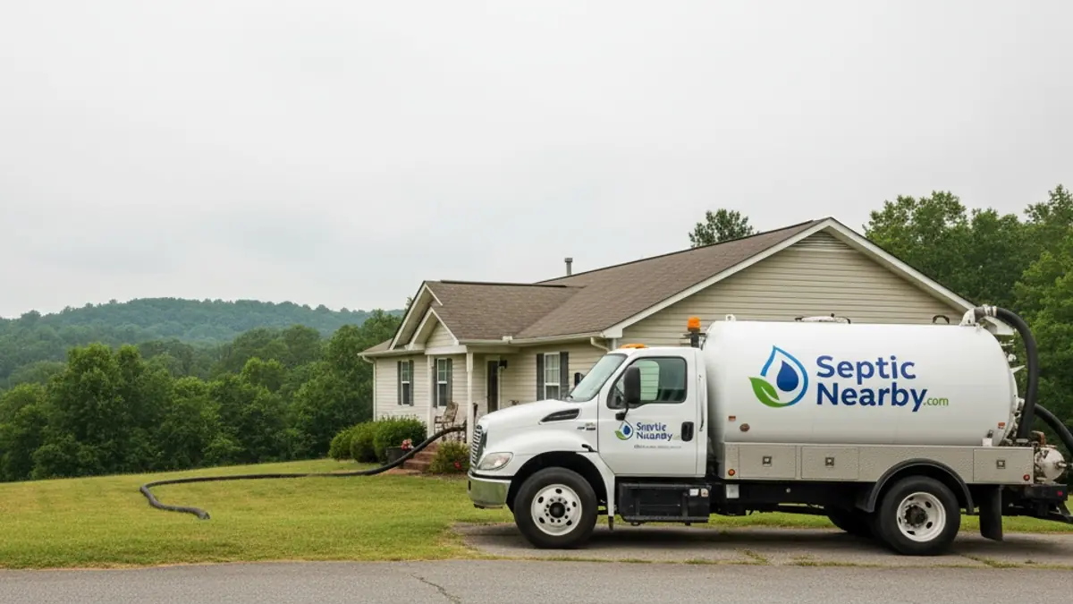 Illustrative photo of septic service in a residential area of Ellerslie, GA