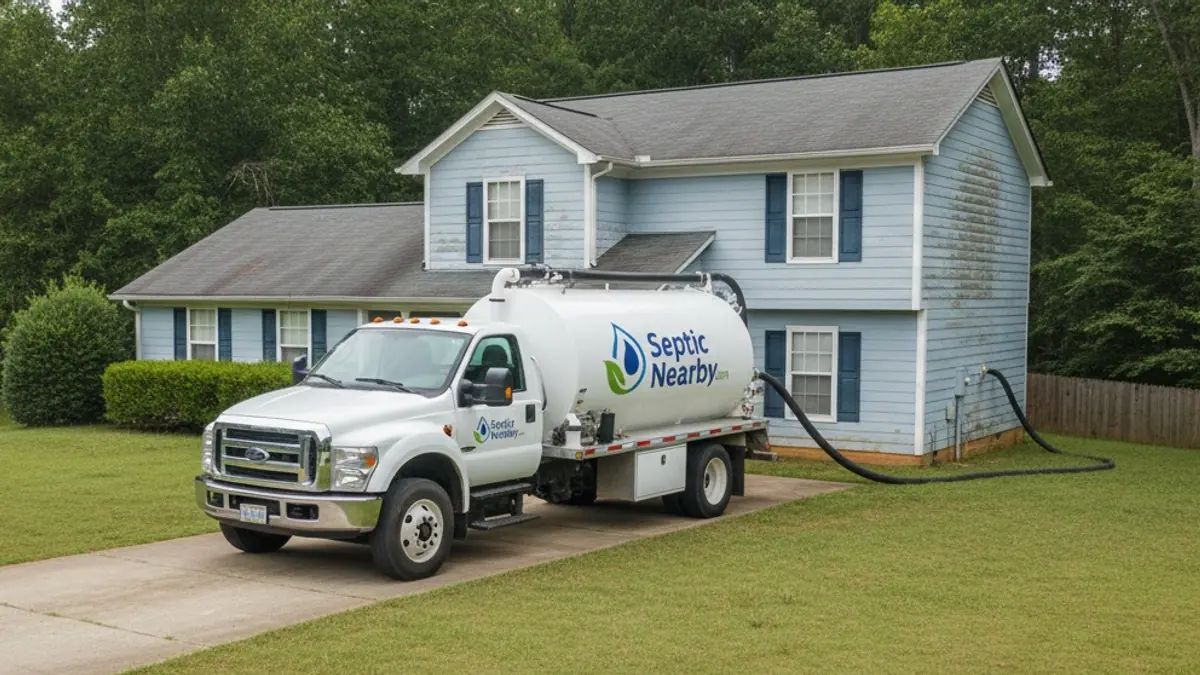 Illustrative photo of septic service in a residential area of Forest Park, GA