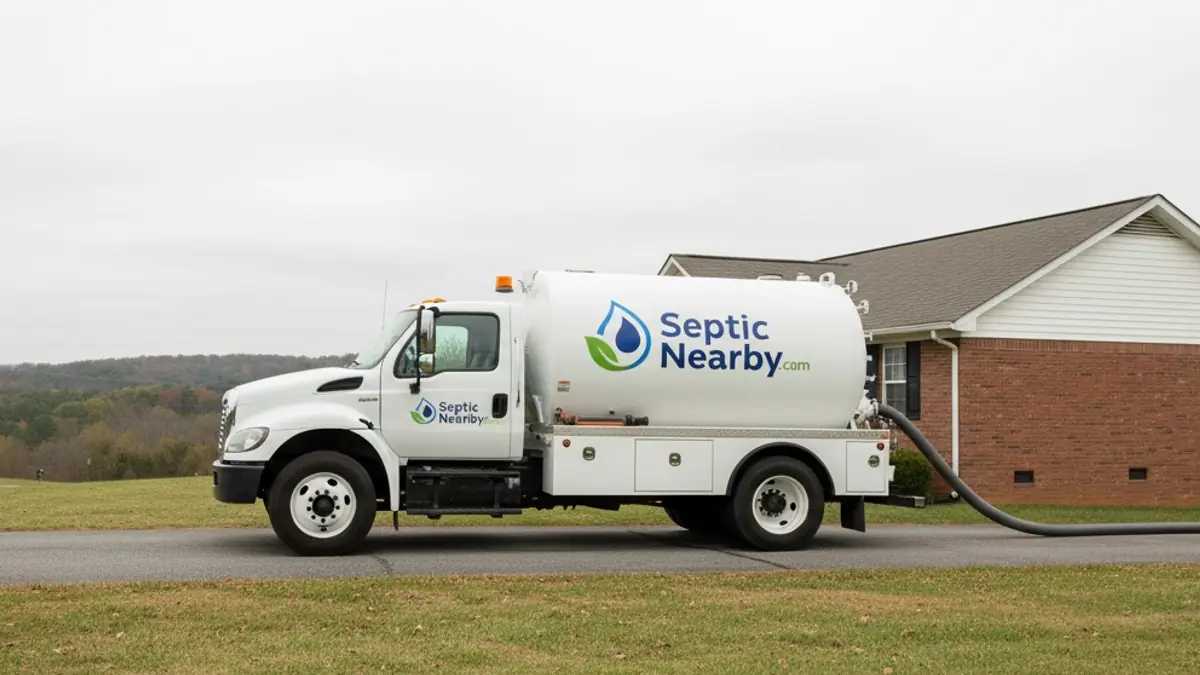 Illustrative photo of septic service in a residential area of Fort Oglethorpe, GA