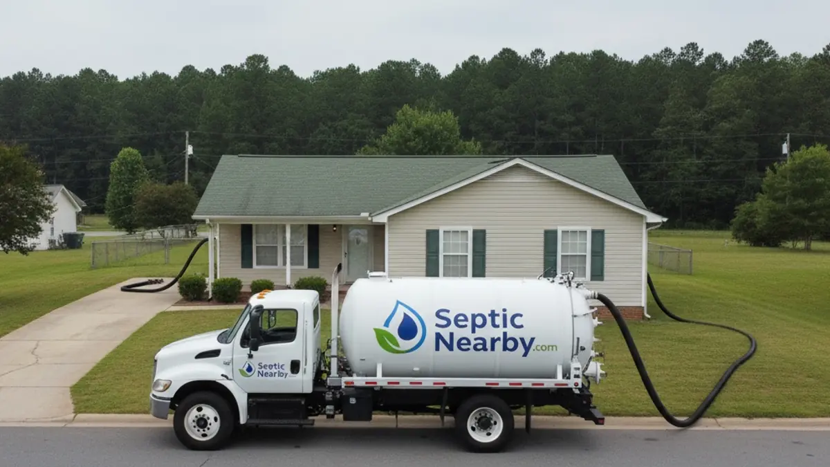 Illustrative photo of septic service in a residential area of Fort Stewart, GA