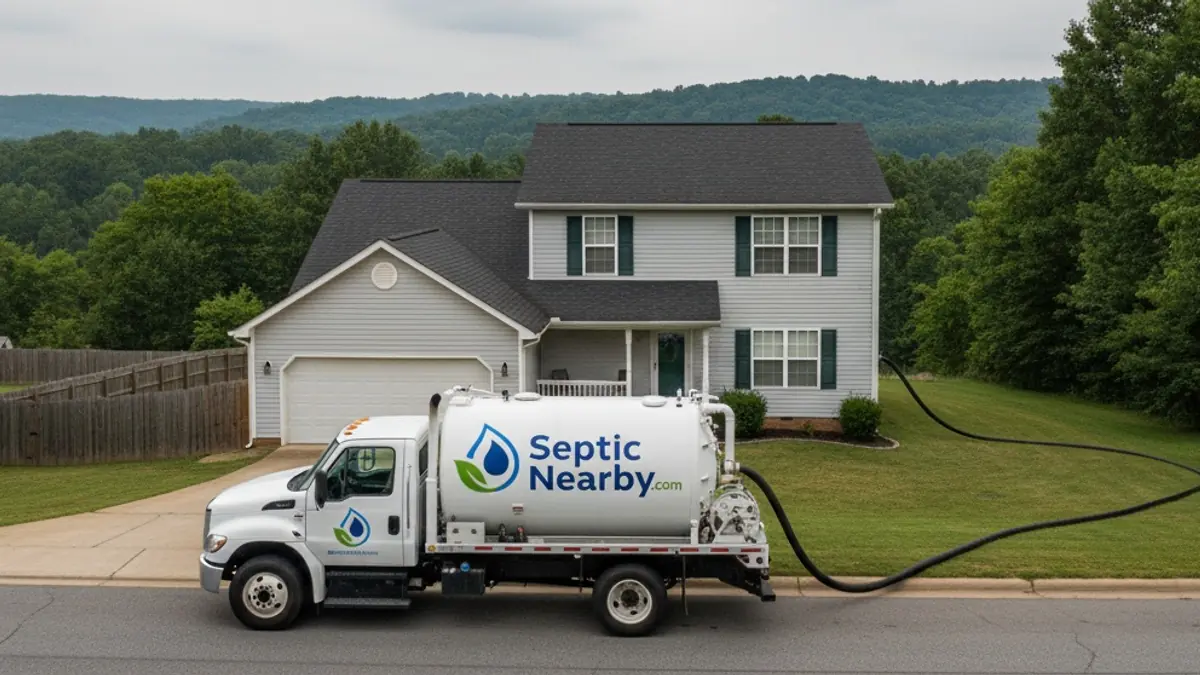 Illustrative photo of septic service in a residential area of Good Hope, GA