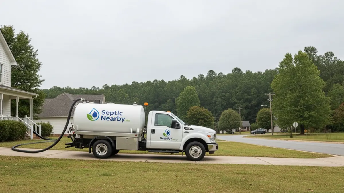Illustrative photo of septic service in a residential area of Gray, GA
