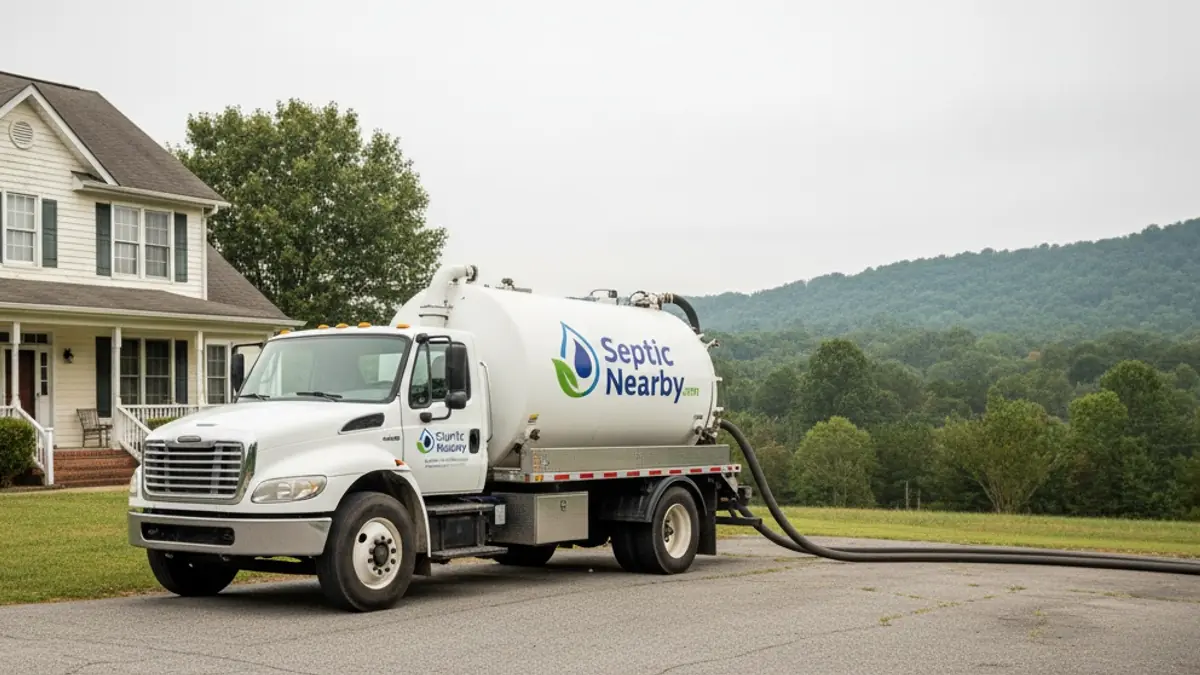 Illustrative photo of septic service in a residential area of Greenville, GA