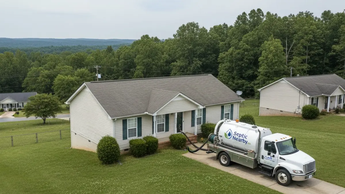 Illustrative photo of septic service in a residential area of Haralson, GA