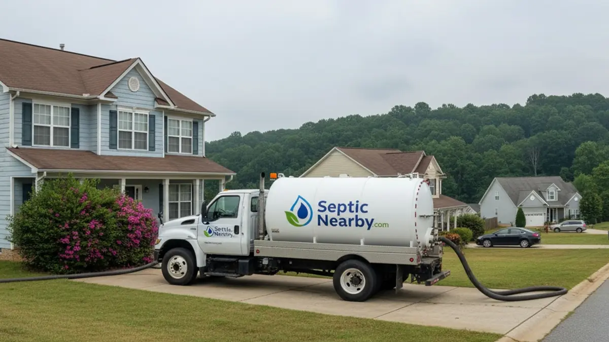 Illustrative photo of septic service in a residential area of Lagrange, GA