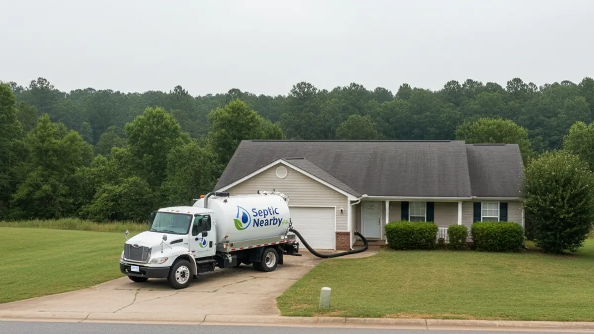 Illustrative photo of septic service in a residential area of Lake Park, GA