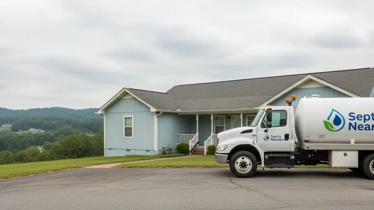 Illustrative photo of septic service in a residential area of Lookout Mountain, GA