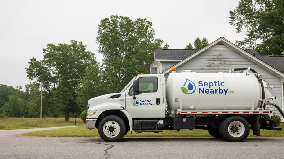 Illustrative photo of septic service in a residential area of Luthersville, GA