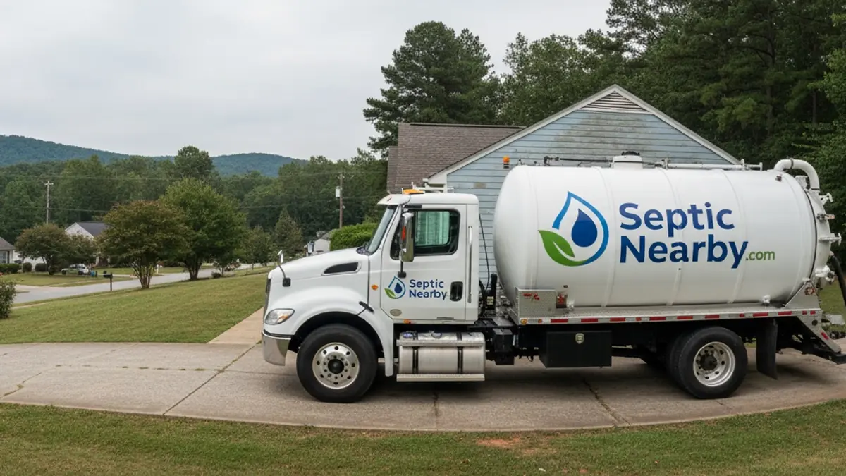 Illustrative photo of septic service in a residential area of Marble Hill, GA