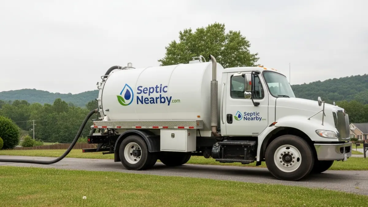 Illustrative photo of septic service in a residential area of Martin, GA
