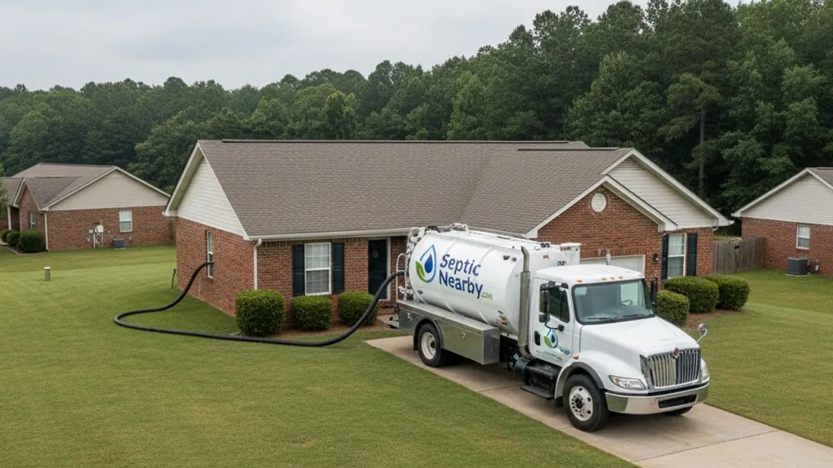 Illustrative photo of septic service in a residential area of Meldrim, GA
