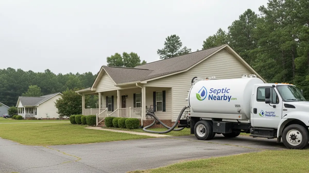 Illustrative photo of septic service in a residential area of Nahunta, GA