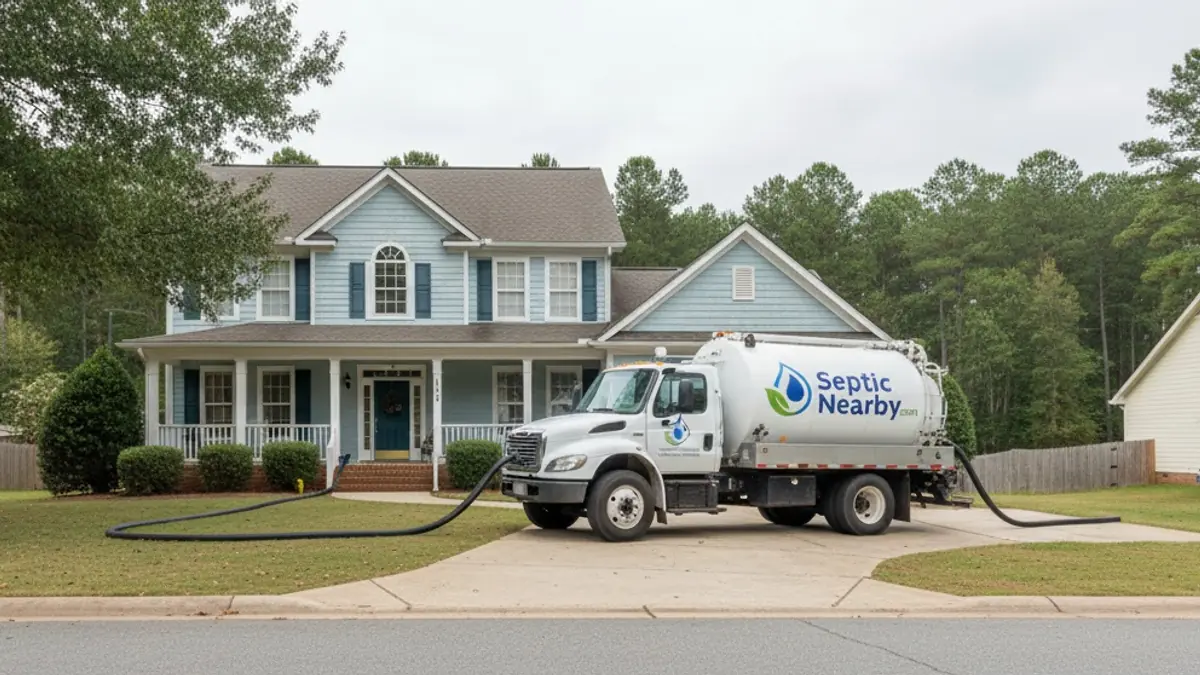 Illustrative photo of septic service in a residential area of Oxford, GA
