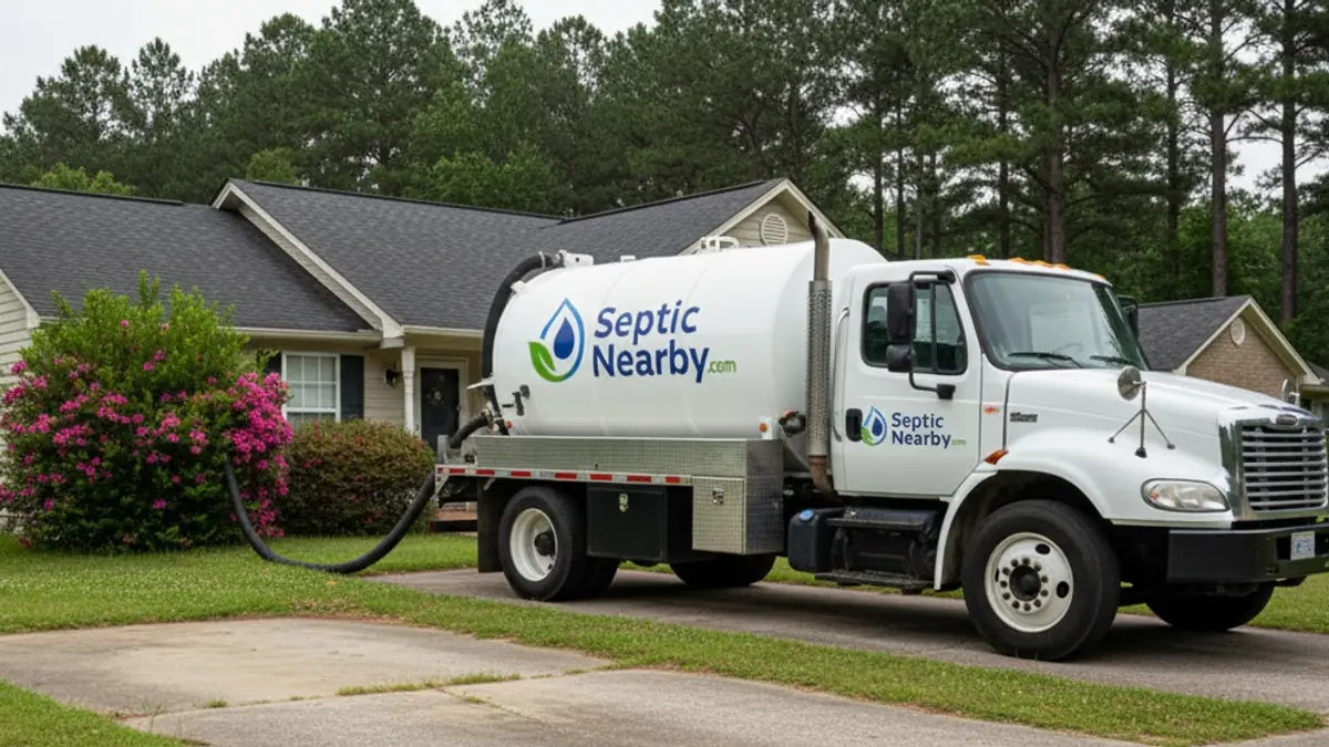 Illustrative photo of septic service in a residential area of Pembroke, GA