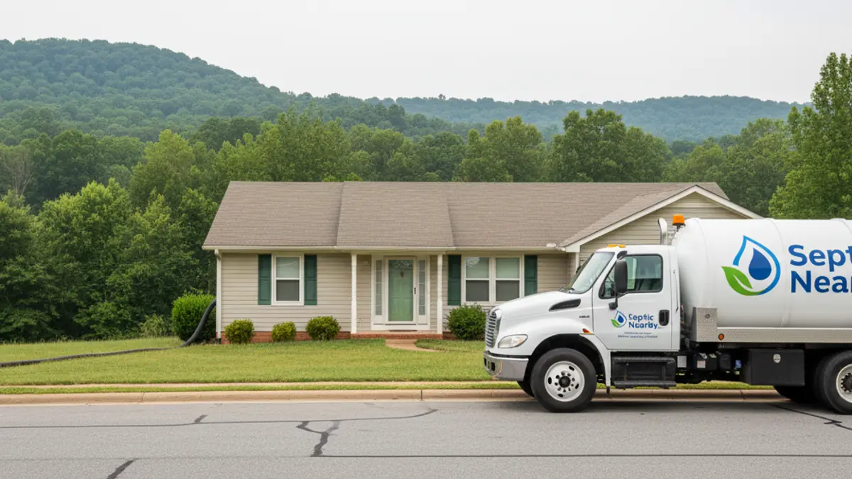 Illustrative photo of septic service in a residential area of Powder Springs, GA