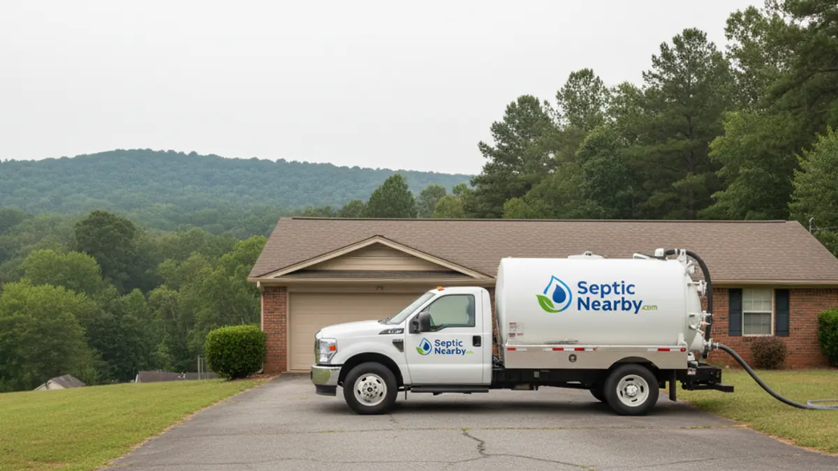Illustrative photo of septic service in a residential area of Red Oak, GA
