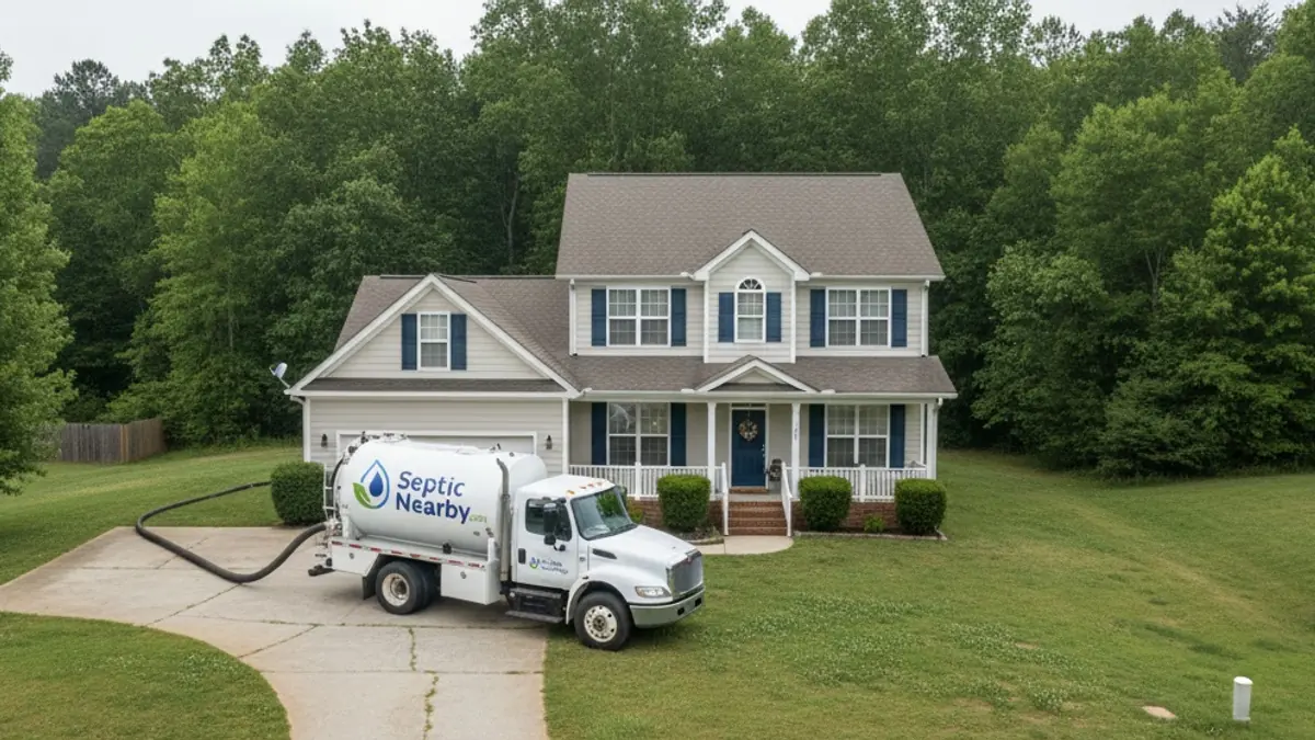 Illustrative photo of septic service in a residential area of Rex, GA