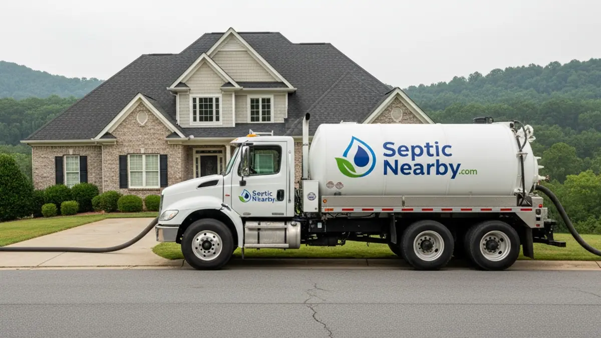 Illustrative photo of septic service in a residential area of Rock Spring, GA