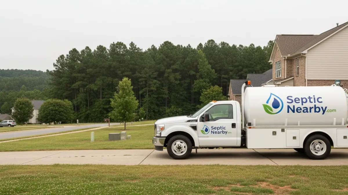 Illustrative photo of septic service in a residential area of Sargent, GA