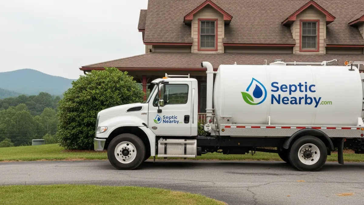 Illustrative photo of septic service in a residential area of Sautee Nacoochee, GA
