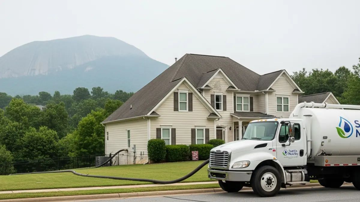 Illustrative photo of septic service in a residential area of Stone Mountain, GA
