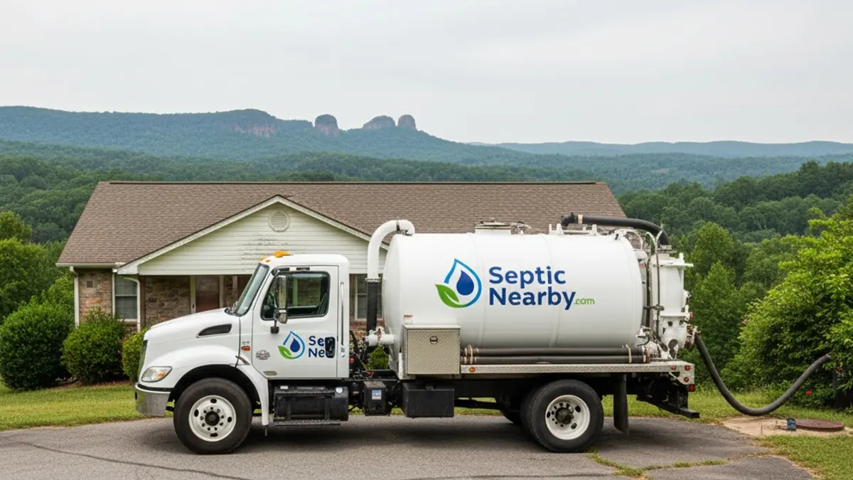 Illustrative photo of septic service in a residential area of Talking Rock, GA