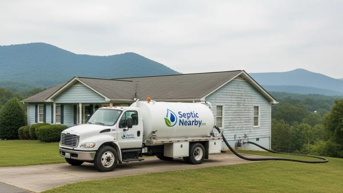 Illustrative photo of septic service in a residential area of Tallulah Falls, GA