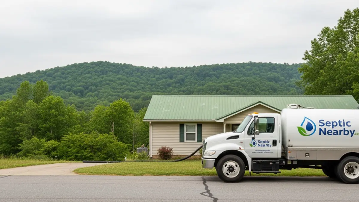Illustrative photo of septic service in a residential area of Turnerville, GA