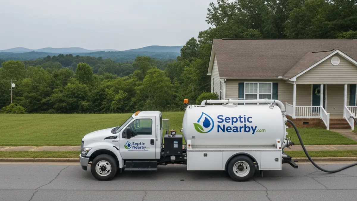Illustrative photo of septic service in a residential area of Ty Ty, GA
