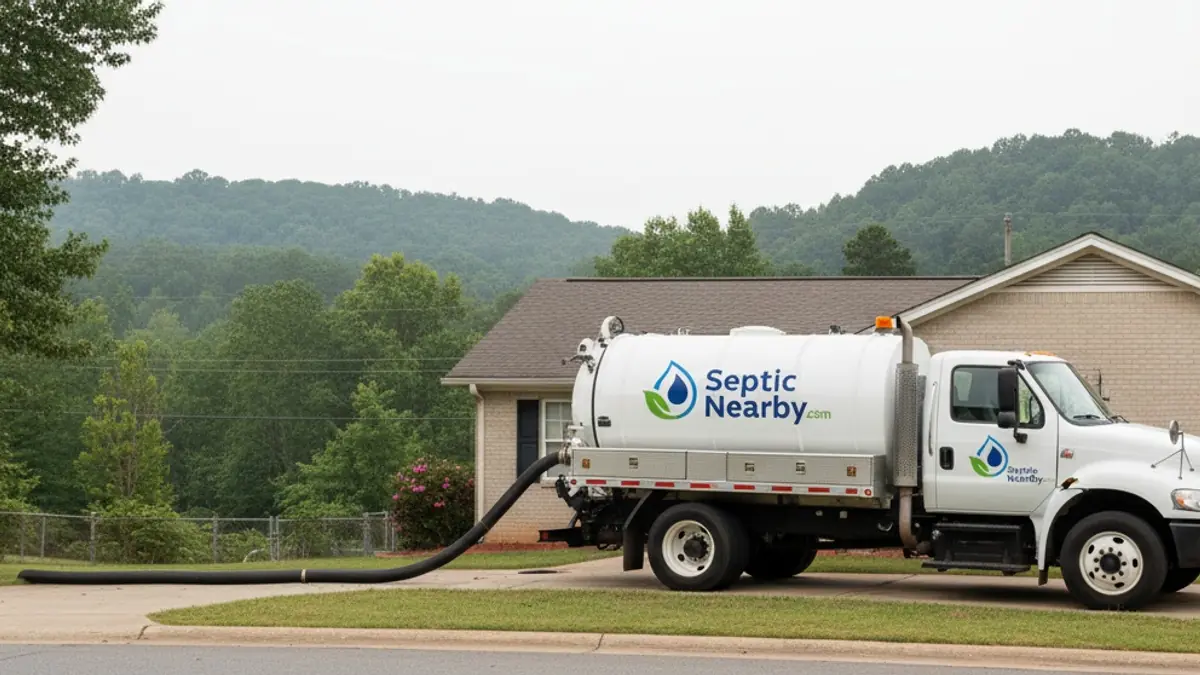 Illustrative photo of septic service in a residential area of Upatoi, GA