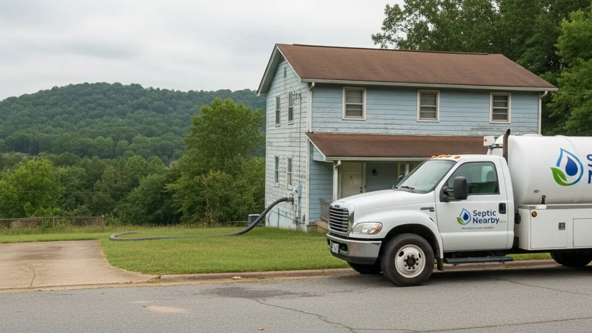 Illustrative photo of septic service in a residential area of Villa Rica, GA