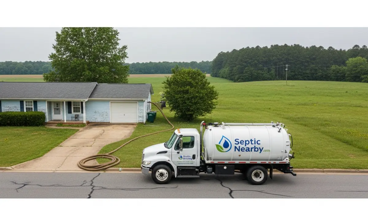Illustrative photo of septic service in a residential area of Warwick, GA