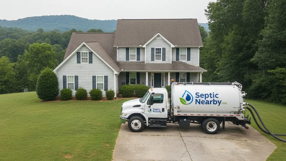 Illustrative photo of septic service in a residential area of Waverly Hall, GA