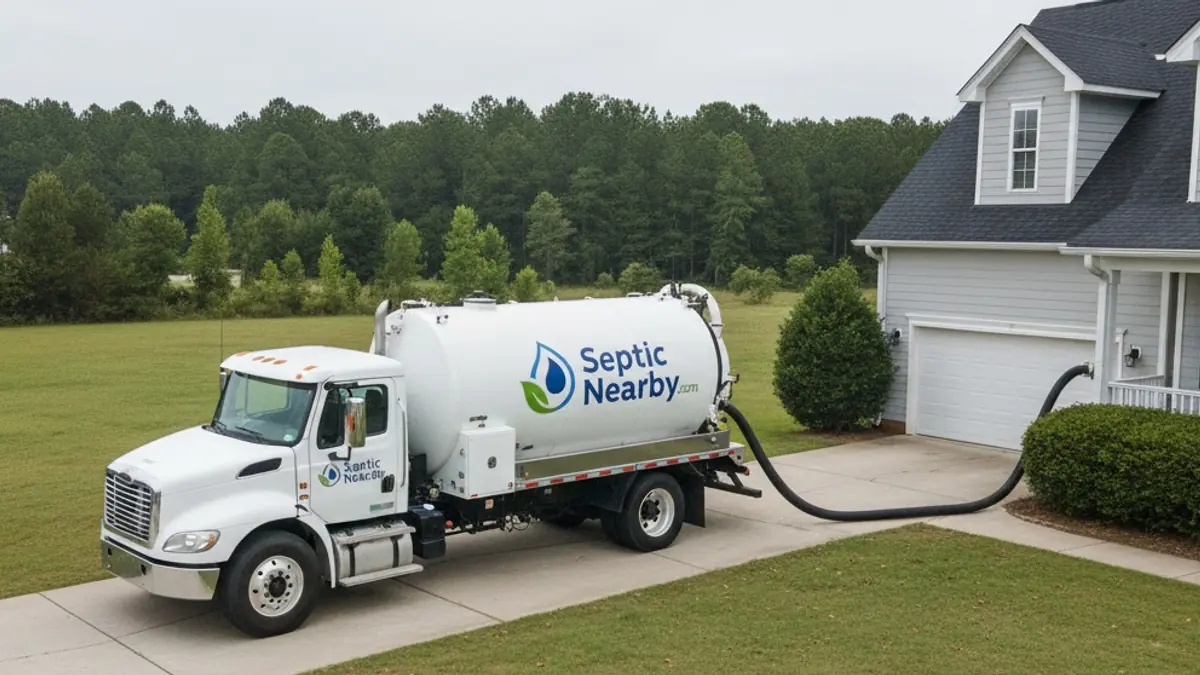 Illustrative photo of septic service in a residential area of Waverly, GA