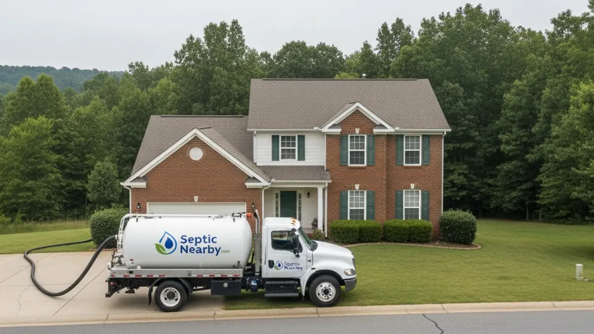 Illustrative photo of septic service in a residential area of West Point, GA