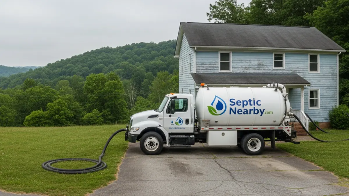 Illustrative photo of septic service in a residential area of Williamson, GA